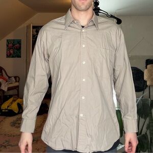 Christian Dior Men's Beige Button Down